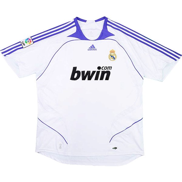 Thailandia Maglia Real Madrid Prima Retro 2007 2008 Bianco